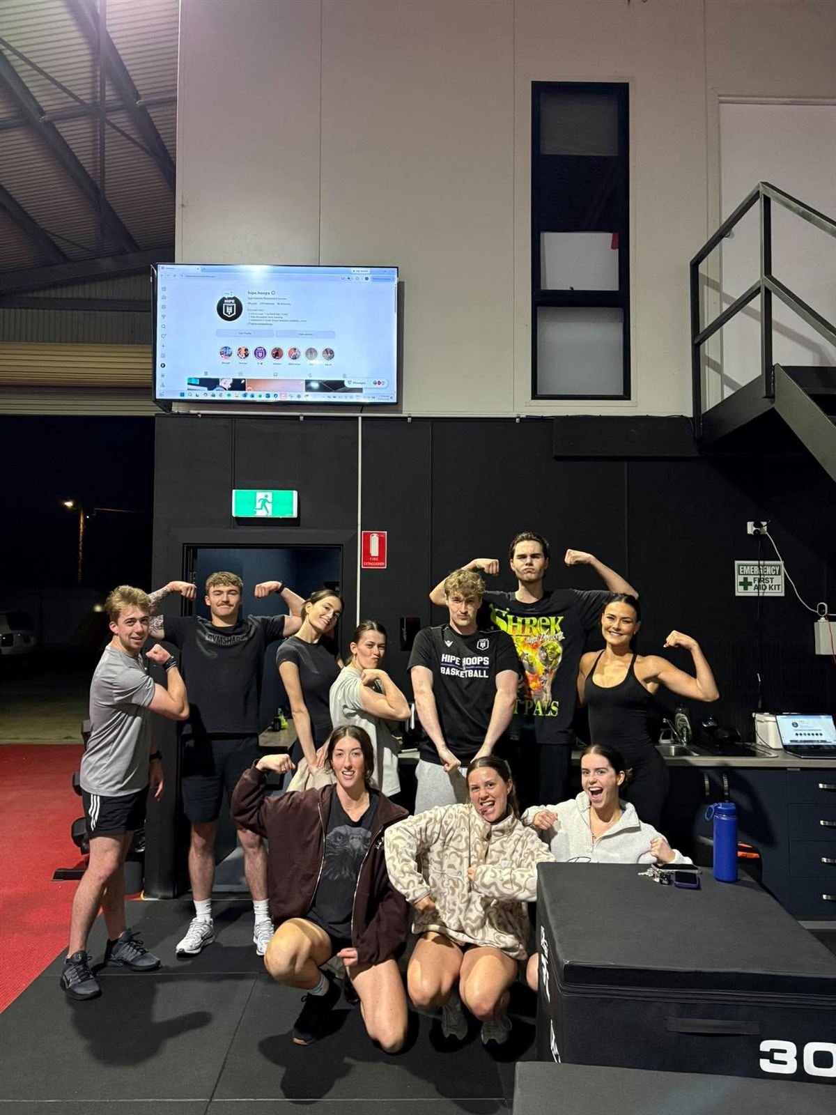 HIPE strength and conditioning group at The Lab Performance Centre